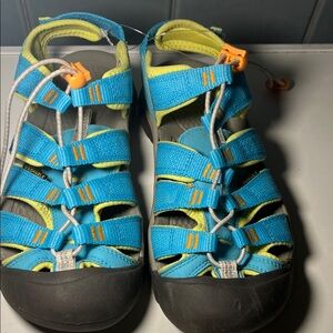 Keen Kids Blue and Yellow Sandals